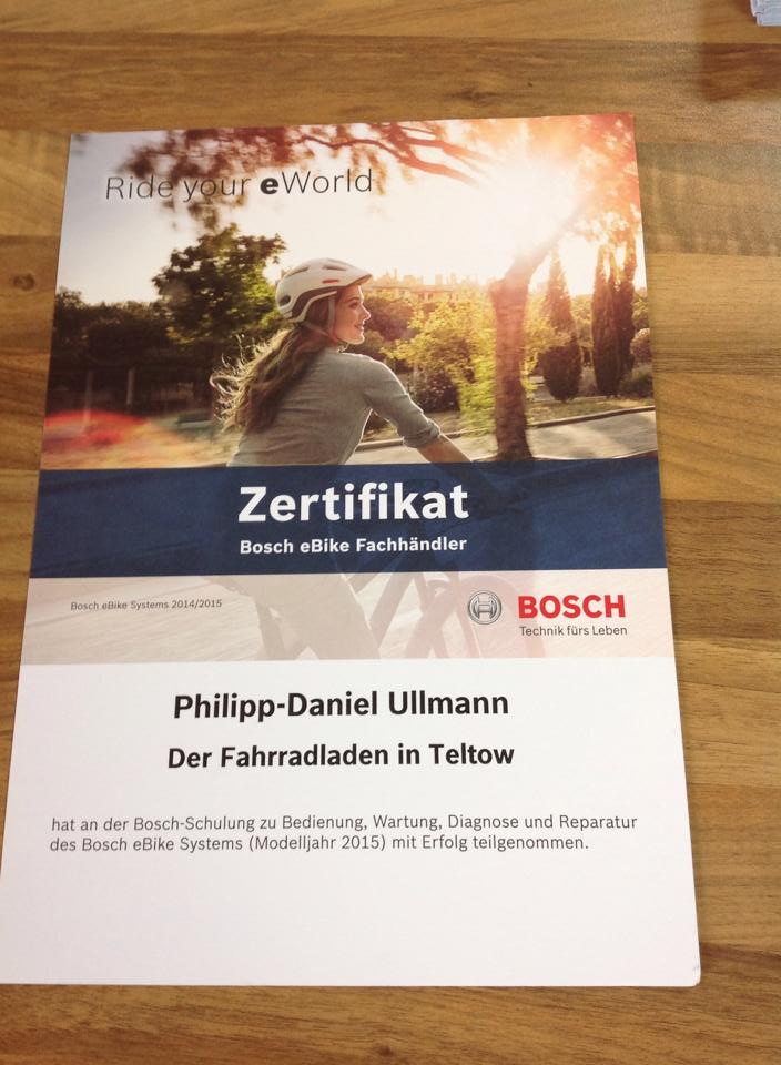 Bosch-Schulungszertifikat
