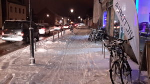 verschneite Potsdamer Straße
